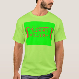 God jul-typografi: en positiv retro t shirt