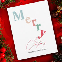 God jul typografi, enkelt ljus färg
