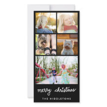 God jul-typografi fem fotokollage