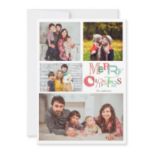 God jul Typografi Foto Collage Modern