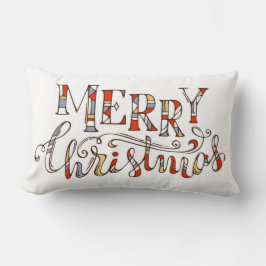 God jul Typografi Lumbarkudde