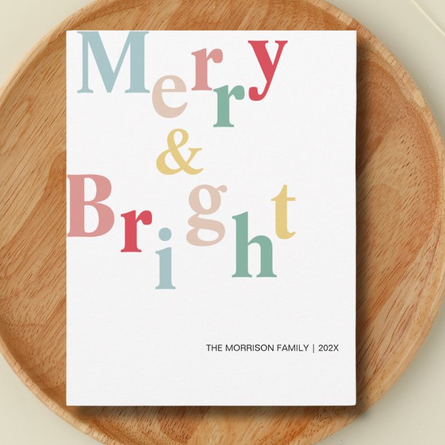 God jul typografi Modern Julkort (Skapare uppladdad)