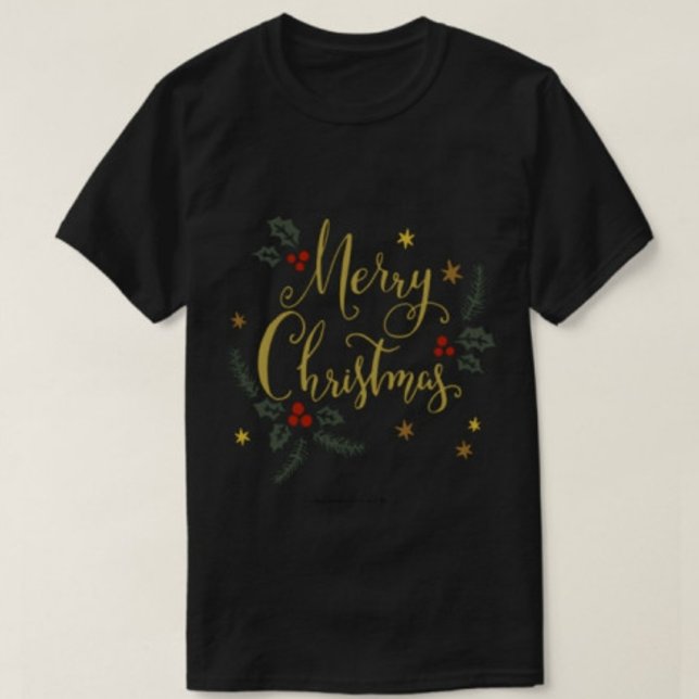 God jul-typografi Moderna skjortor T Shirt (Skapare uppladdad)