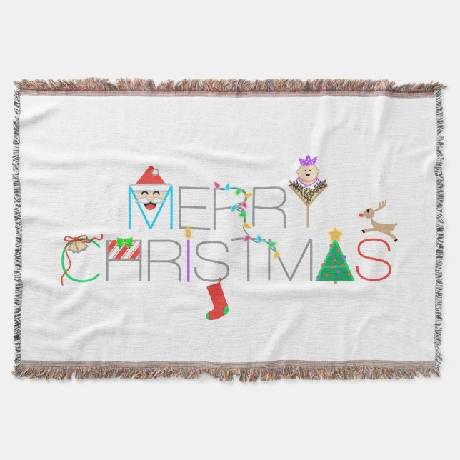 God jul Typografi Mysfilt (Framsidan)