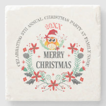 God jul Typografi och jul Uggla Bouquet