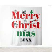 God jul typografi och vintage inslag
