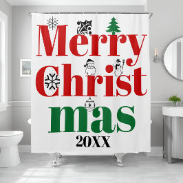 God jul typografi och vintage inslag