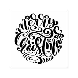 God jul Typografi Självfärgande Stämpel
