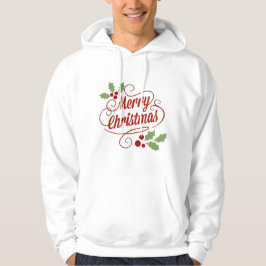 God jul Typografi T-Shirt Hoodie