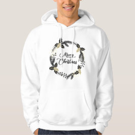 God jul Typografi T-Shirt Hoodie