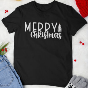 God jul-typografiskript Julgran T Shirt