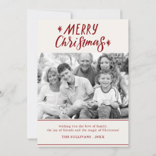 God jul-typografiskt fotokort för Helgdag Julkort