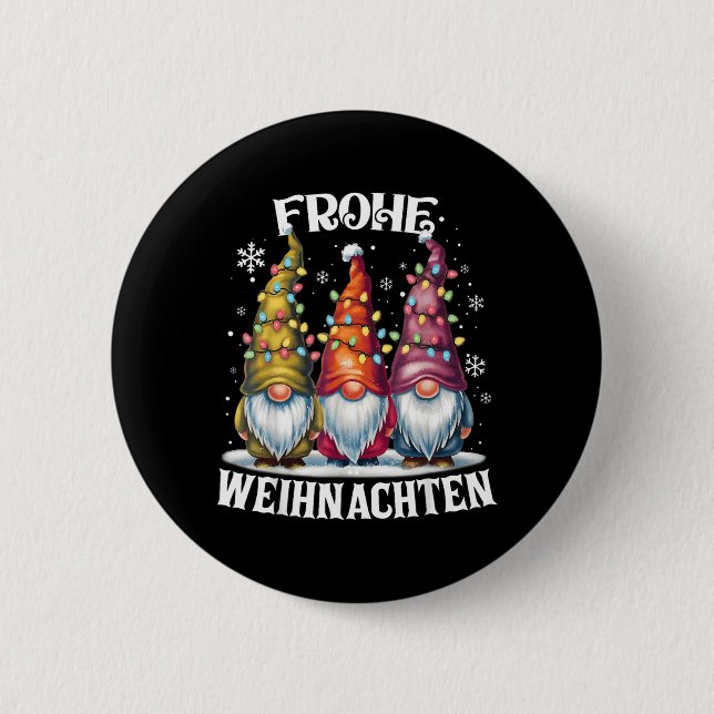 God Jul Tysk Tomte Jul Knapp (Framsida)