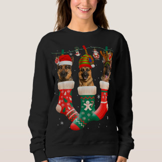 God jul, tyska Shepherd Sock Julafton Reindeer San T Shirt