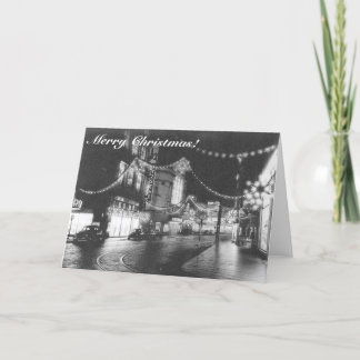 God jul tyska svartvitt 1950-talet helgkort