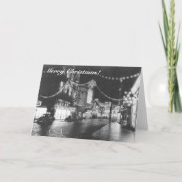 God jul tyska svartvitt 1950-talet helgkort