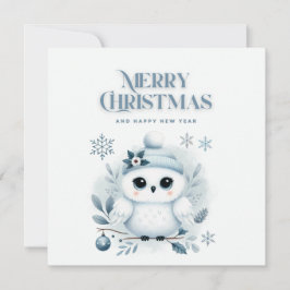 God jul Uggla Julkort