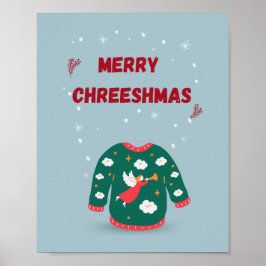 God jul Ugly Sweater Angel Poster