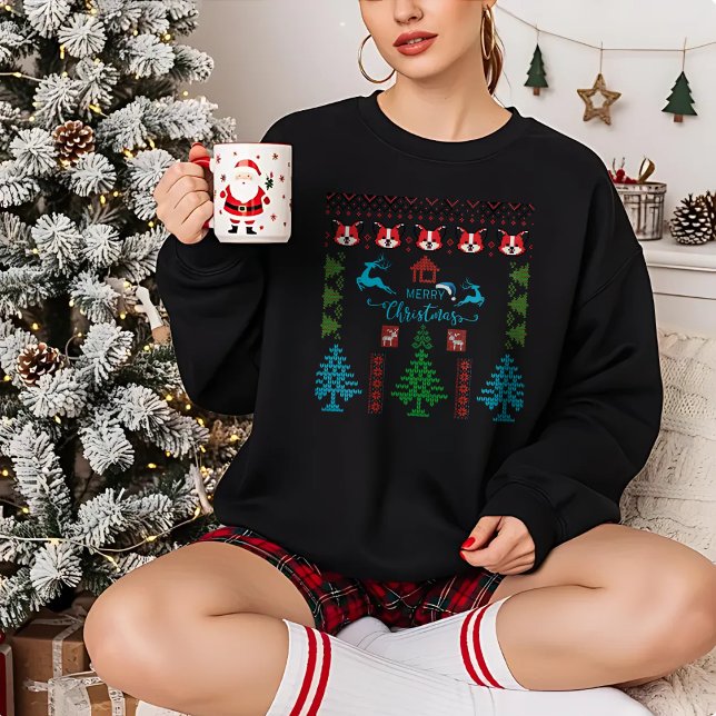 God jul Ugly Sweater Mönster Helgdag T Shirt (Skapare uppladdad)
