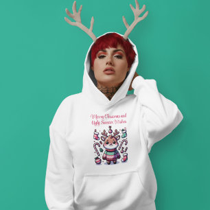 God jul & Ugly Sweater Önskemål Reindeer T Shirt