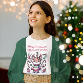 God jul & Ugly Sweater Önskemål Reindeer T Shirt