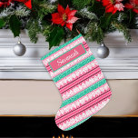 God jul & Ugly Sweater Önskemål Stor Julstrumpa<br><div class="desc">Skaffa redo till julfesten med vår jättefina julklapp! Den här festliga och roligt designen har ett fult svettare mönster på efterrött och grönt färg, som är perfekt koordinerad med vår God jul och ugga julsötare Reindeer Collection för den perfekt helgdag vibe. Vare sig du lägger ut familj, vänner eller en...</div>