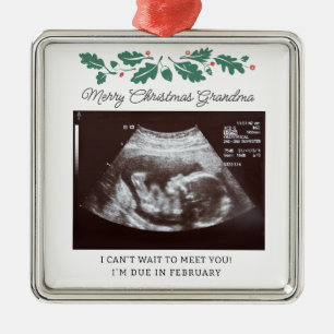 God jul Ultrasound Gravid Scan Grandma Julgransprydnad Metall