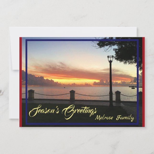 God jul under säsongen julkort (Framsida)