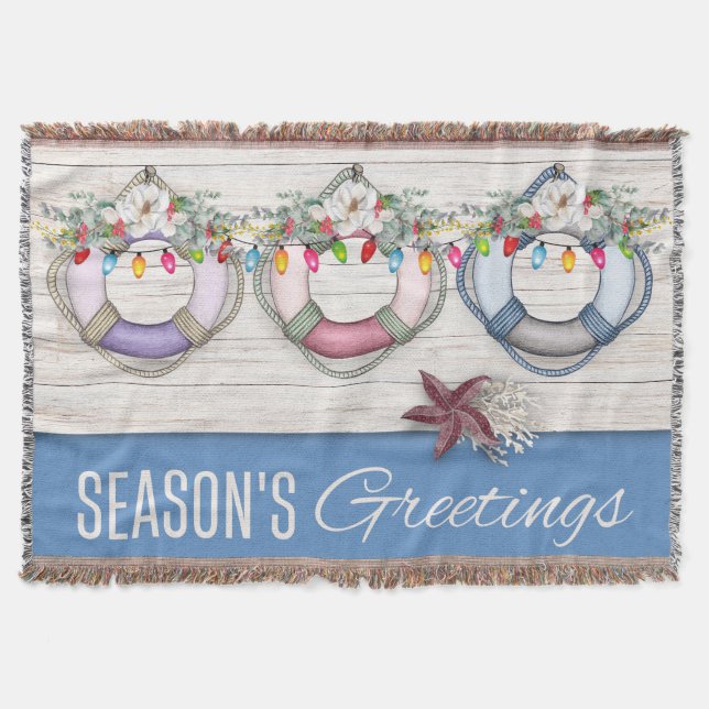 God jul under säsongen (Life Preservers)  Filt (Framsidan)