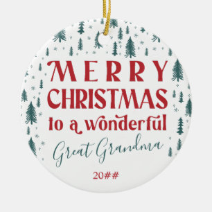 god jul Underbar Grandma Julgran Photo Julgransprydnad Keramik