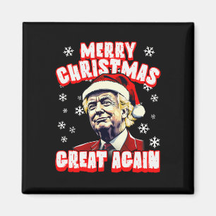 God jul Underbar igen Julafton Trump Santa Trump Magnet