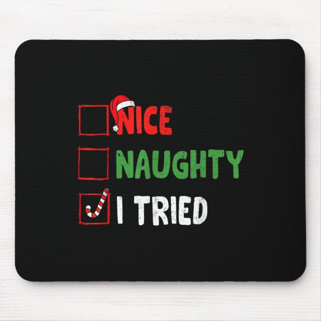 God jul, underbart, Naughty I, Helgdag Julafton Musmatta (Framsidan)