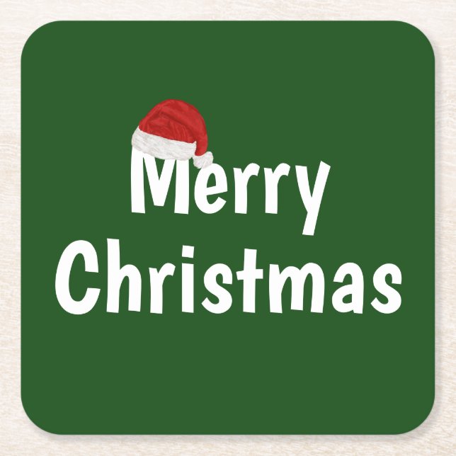 God jul underlägg papper kvadrat (Framsidan)