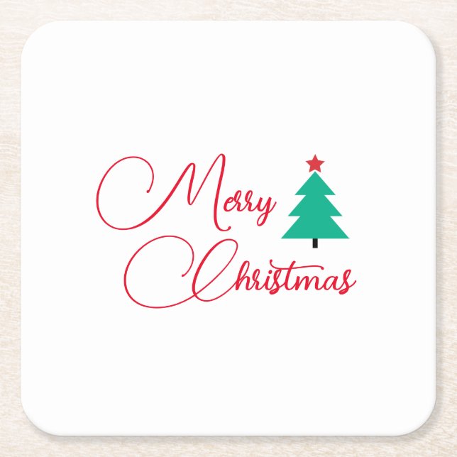 God jul underlägg papper kvadrat (Framsidan)