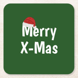 God jul underlägg papper kvadrat