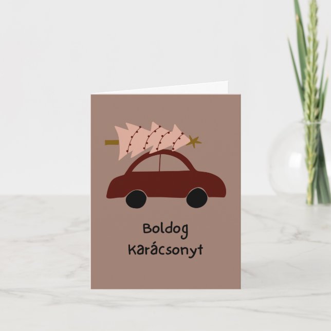 God Jul Ungersk Jul  Kort (Framsida)