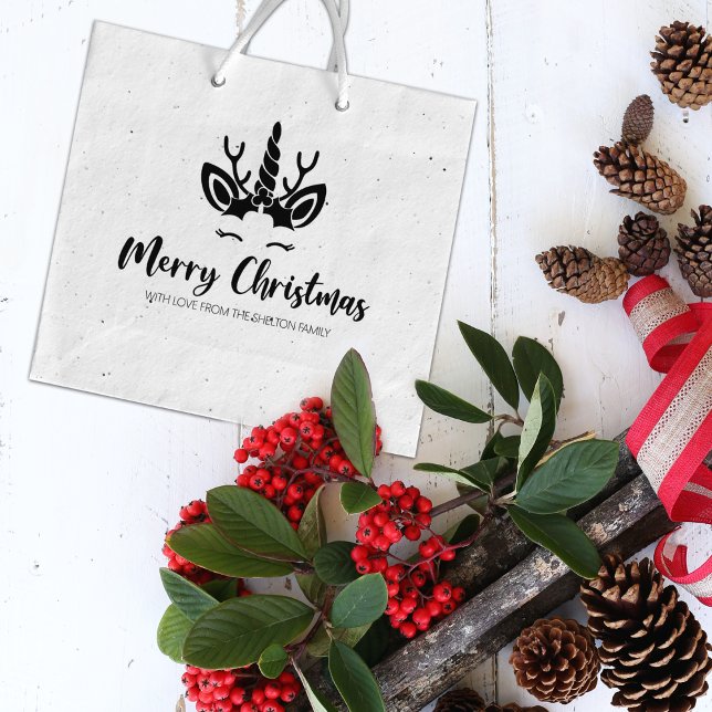 God jul Unicorn, Family Large Stämpel (Skapare uppladdad)