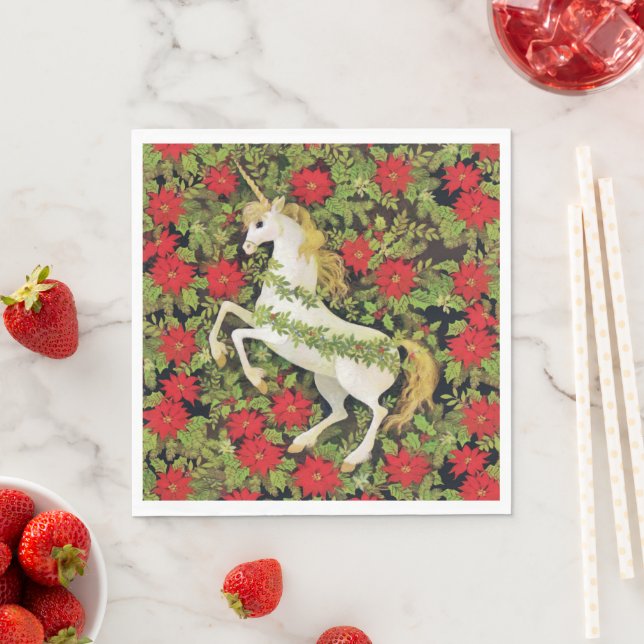 God jul Unicorn Pappersservett (Insitu)