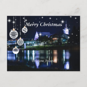 God jul - Unijow, Lodz, Polen Vykort