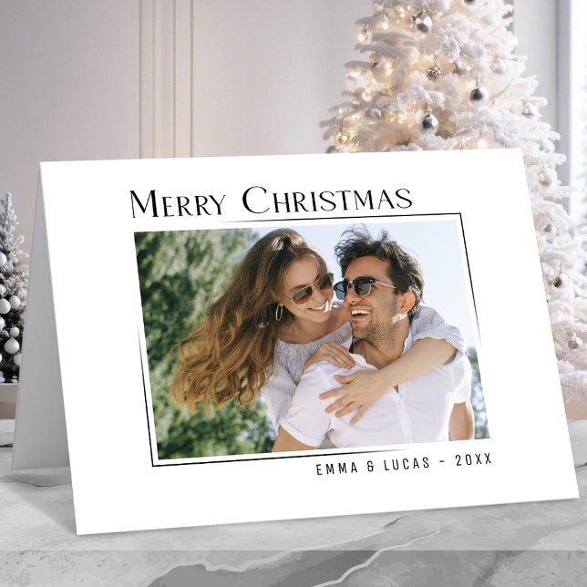 God jul unika, moderna, minimala foto för Stil Helgkort (Available in high quality print or digital download for quick text messaging, email or self print.)