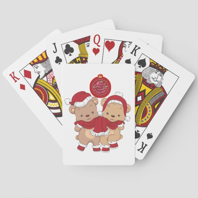 God jul, uppspelningskort casinokort (Baksidan)