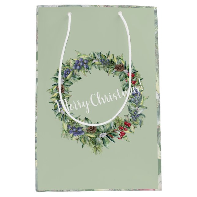 God jul - Utandning - Handmålad vattenfärg (Framsidan)