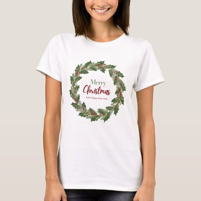 God jul Utandning T- Shirt för kvinnor T Shirt (Framsida)