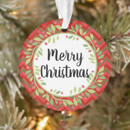 God jul, utandningsåterställning Röd klassisk rond