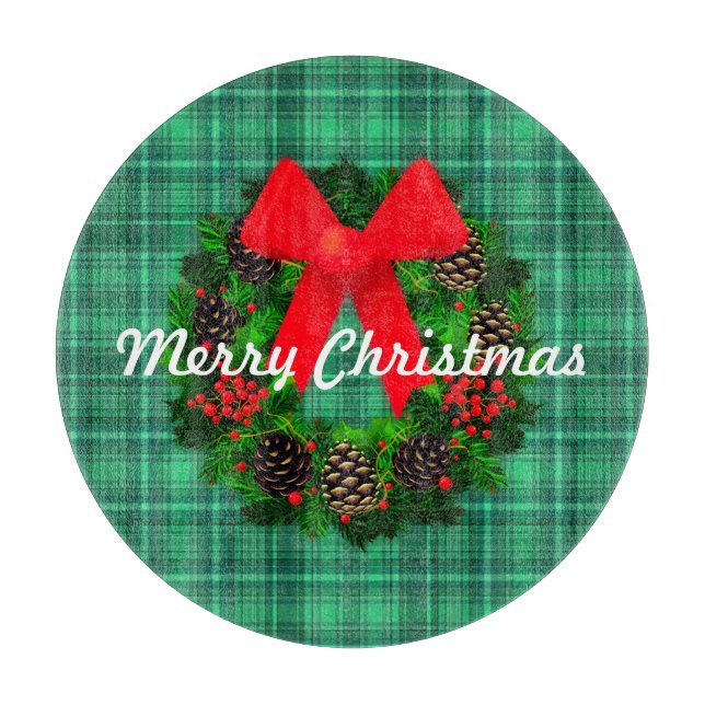 God jul Utandningspåsen Retro Helgdag Rund (Framsidan)