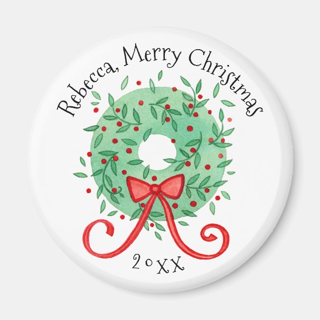 God jul utandningstillägg Namn och år Magnet (Framsidan)