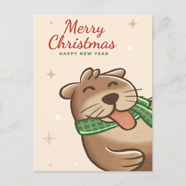 God Jul Utter Julkort Vykort (Framsida)