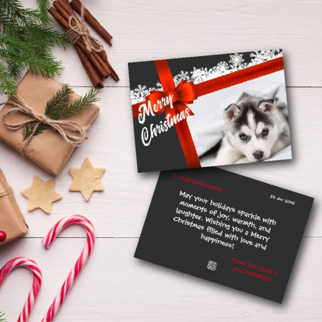 God jul Vackert fotohälsningskort Julkort (Skapare uppladdad)