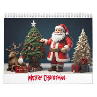 God jul väggkonsdesign med Santa Kalender