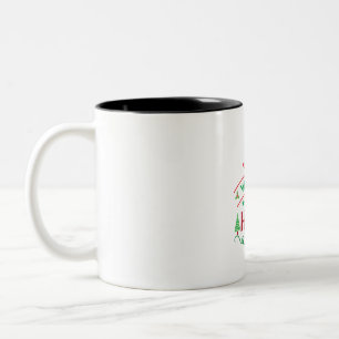 god jul Välkommen till mitt hem Två-Tonad Mugg
